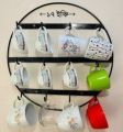 Metal Coffee Cup Rack Wall Mounted Coffee Mug Hanger Wall Mug Rack in Kitchen or Coffee Bar for Mug Display or Storage, Wall Coffee Mug Holder -Space Saver. 