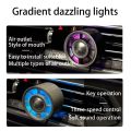 New Car Air Outlet Fan USB Cooling Fan with Color Changing Light 3 Speed Fan Car Rear Seat Heat Dissipation Car Accessories.