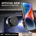 Universal Car Phone Holder Foldable 360° Adjustable Strong Magnetic Vacuum Suction Mount Stand for iPhone Car Desk Smartphones. 