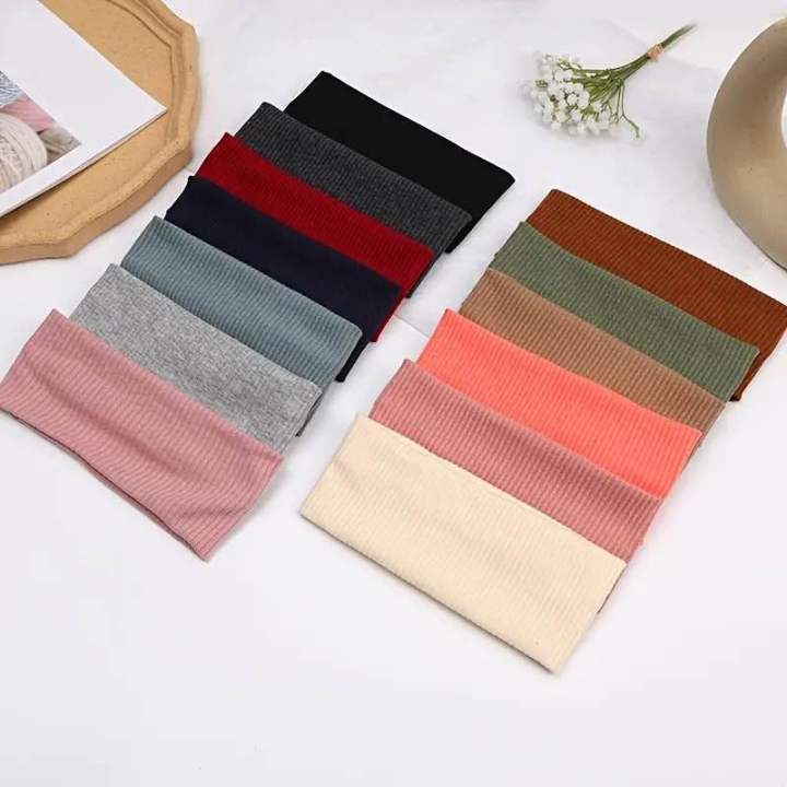 Wide%20Headbands%20Soft%20Head%20Band%20Plain%20Stretchy%20Unisex%20Kylie%20headband%20Bandeau%20Headbands%20for%20Women%20&%20Men%20Gym%20Yoga%20Hair%20Band%20-%20Image%203