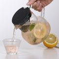 Lucky ins clear glass mug Japanese style water jug. 