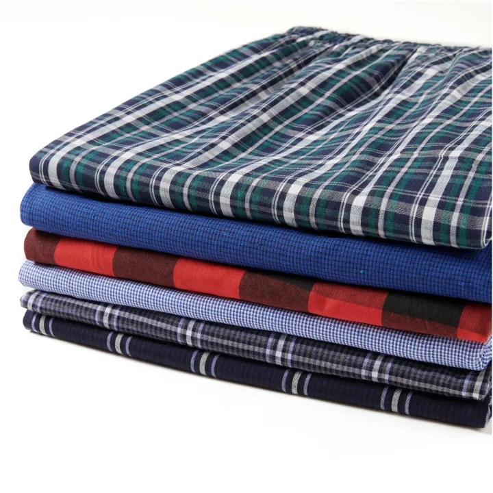 Men's%20Pajama%20Pants%20Autumn%20New%20Checked%20Cotton%20Thin%20Soft%20Comfortable%20Elastic%20Waistband%20with%20Pockets%20Home%20Lounge%20Pants%20-%20Image%207