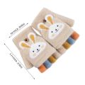 Kid's Warm Thick Flip Half Finger Gloves Boys Girls Winter Warm Gloves Cartoon Cute Rabbit Gloves Daily Crawling Outing Gloves.
