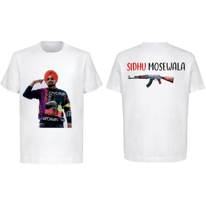Customized Sidhu Mosewala shirt-Picture Name Etc-Sidhu Mosewala
