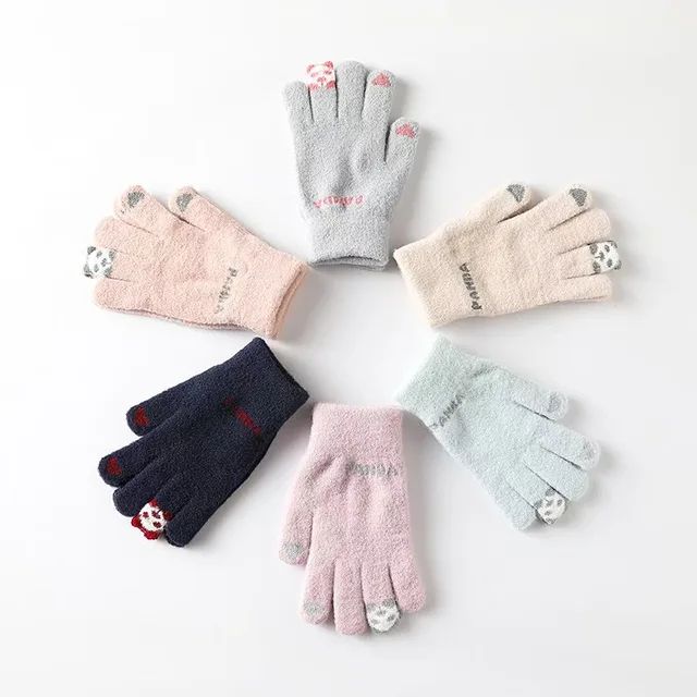 Cute%20Panda%20Men%20And%20Women's%20Winter%20Warmth%20Wool%20Split%20Finger%20Riding%20Touchscreen%20Knitted%20Gloves%20-%20Image%202