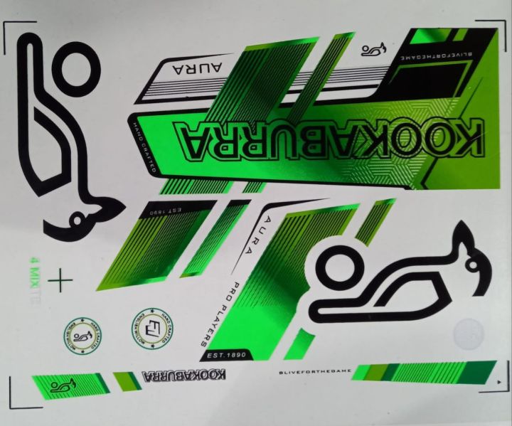 New%203D%20%202023%20Kookaburra%20Green%20AURA%20Edition%20Cricket%20Bat%20Sticker%20%20Professional%20players%20-%20Image%202
