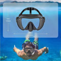 Scuba Diving Snorkeling Frameless Mask Perfect Seal Silicone Skirt Panoramic View Tempered Glass Swim Goggles Suitable for Adult. 