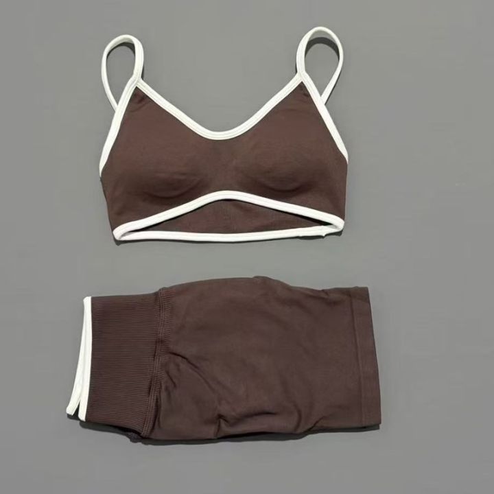 2Pcs%20HISTELLO%20Ignite%20Sculpt%20Sports%20Set%20Naked%20Feel%20Tummy%20Control%20Cross%20Bra%20Scrunch%20Hip%20Lifting%20Yoga%20Pilates%20Running%20Fitness%20Sets%20-%20Image%205