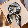 2024 Popular Square Shawls Luxury Sunscreen Satin Kerchief Four Seasons 90X90CM Silk Scarves Fashion Letter Headcloth Scarf Bag. 