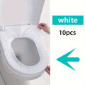 10Pcs Disposable Toilet Seat Covers - Elasticated, Waterproof, and Stain-Resistant Toilet Seat Cover For Home Travel.