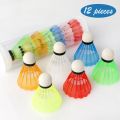 12pcs Plastic Badminton Shuttlecock Lightweight Badminton for Hitting Practice Portable Badminton for Practice Outdoor Supplies. 