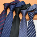 New 7CM Mens Ties Striped Necktie Formal Classic Business Neck Ties Jacquard Woven Necktie For Men Groom Wedding Party Neckwear.