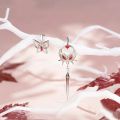 Anime TianGuanCiFu cosplay jewelry butterfly tassel bracelet earrings Necklace opening ring huacheng xielian fans gifts. 