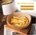 Air Fryer Paper Liners, 50 PCS Non-stick Disposable Liners, Baking Paper for Air Fryer Oil-proof, Water-proof, Food Grade Parchment for Baking Roasting Microwave. 