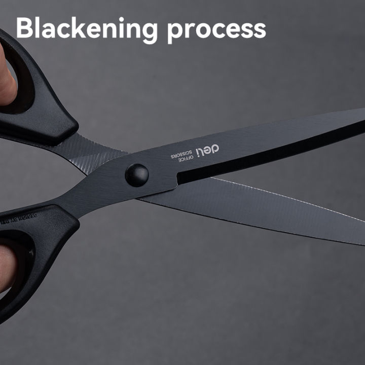 DELI%20Black%20Blade%20Scissors%20170mm%20-%20Ultra%20%20Non-Sticky%20for%20Paper,%20Cloth%20&%20Crafts%20-%20Image%204