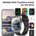 LAXASFIT 2.01 Inch Curved Screen Men's Smart Watch Bluetooth 5.3 HD Call Multiple Sports Modes Woman Watch .