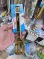 Stainless steel golden  food tongue food chimta 3pcs set mediam size. 