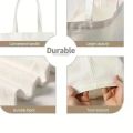 1pc Stylish Ailurus Fulgens Sakura Koala Print Black Tote Bag Eco Friendly Spacious Bag School Travel Yoga Bag Daily Use. 