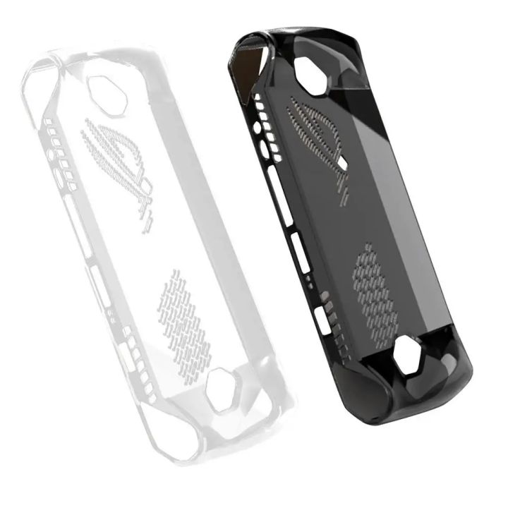 Transparent Case For  ROG Ally Case Game Console Clear TPU Protective Shell Back Cover Ergonomic Skin Sleeve Accessories
