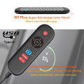 W1 PLUS Air Mouse Remote Control 2.4G RF Wireless Mini Keyboard Smart Gyroscope Keyboard Sense Anti-loss IR for  Android TV Box. 