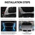 150cm LED Daytime Running Light Scan Starting Car Hood Decorative Lights DRL Auto Engine Hood Guide Decorative Ambient Lamp 12V.