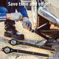 Universal Car Jack Ratchet Wrench|360 forward and reverse knob Labor-Saving design|Scissor Jack Lift Speed Handle Tool|Jack Lug Handle Tool|Tire Wheel Jack Wrench. 
