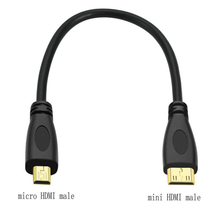 Micro HDMI Mini HDMI-compatible To Micro HDMI-compatible Connection Cable HD Video Mini HD Conversion Cable 0.3m 1m 1.8m