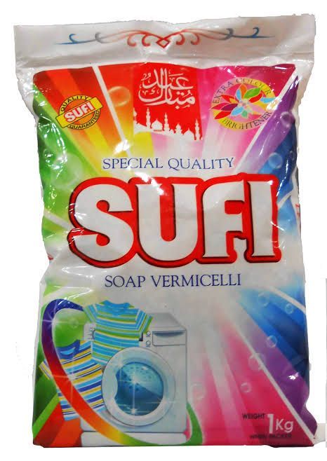 Sufii Soap Vermicelli (Sawayyan) For Washing Clothes 1 Kg - Pakistani Brand Original