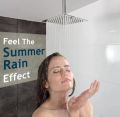 Rainfall Shower Head Multiple Sizes Square Shape, Solid Stainless Steel Color Square Ultra Thin Water Saving Chrome Finish  Color. 