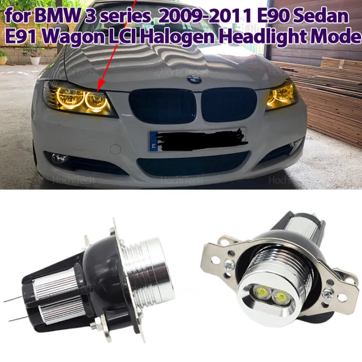 for%20BMW%203%20Series%202009-2011%20E90%20Sedan%20E91%20Wagon%20LCI%20Halogen%20Headlight%20Angel%20Eyes%20Marker%20Light%20Bulbs%20Bright%20Headlight%20Replacement%20-%20Image%202