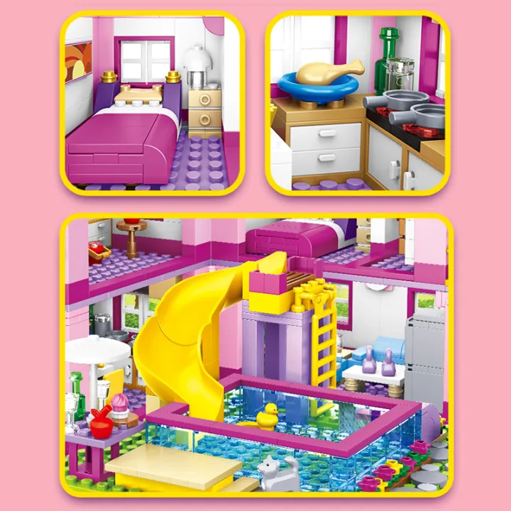 Friends%20City%20Series%20House%20Summer%20Holiday%20Villa%20Castle%20Building%20Blocks%20Sets%20Figures%20Swimming%20Pool%20Decor%20Toys%20for%20Kids%20Girls%20%20-%20Image%205
