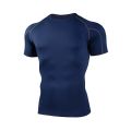 2025 Compressed T-shirt Men's sportswear Running T-shirt Elastic Quick-drying Exercise T-shirt for men exercising in the gym. 