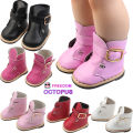 18 Inches American Doll Boots High Quality 6 Colors Leather Girl Doll Shoes For 43cm New Born Russia Diy Dolls Sock. 
