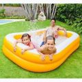 KidsSansar - Intex (57181) Superior Quality Swim Center Inflatable Family Swimming Pool - Orange. 