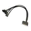 SATA Cable Splitter Converter for Computer Cooling Fan CPU Motherboard Extension Cable Wire SATA to 4Pin 3Pin Cord Adapter. 