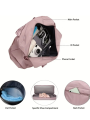 Expandable Travel Duffle Bag for Women, Sports Handbag, Fitness Bag, Large Capacity, One Shoulder Weekend Overnight Bag. 