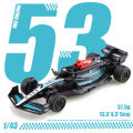 (Bagged) 1.43 Alloy Model Racing Car Toy, Exquisite Formula Alloy Pullback Racing Car, Children's Toy, Best Birthday .. 