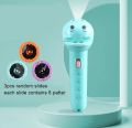 2 pices Mini Projector Torch Kids Flashlight Story Book Educational Light-upToys Sleep Light Preschool Fairy Tale Projection Lamp Gifts -Baby Toys. 