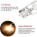 10 X Signal Lamp Glass T10 W5W 501 194 12V 5W/3W W2.1x9.5d Single Filament Car Bulb Auto Light. 