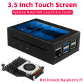 3.5 Inch Touch Screen for Raspberry Pi 5 480*320 LCD Display Optional Metal / ABS Case Aluminum Active Cooler for Raspberry Pi 5. 