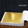 Gold Leaves Sheets Foil Paper Waterproof Aluminum Foil Self Adhesive for Nails Face Eyes Hair. 