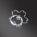 Transparent Sakura Finger Ring Stand Sticker Folding 360 Degree Rotation Cute Clear Ring Holder for iPhone Samsung Xiaomi Huawei. 