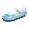 Children's Cute Transparent Sandals Princess Shoes Girls Star Pattern Hollow Out Flower Waterproof Anti Slip Soft Flat Shoes. 