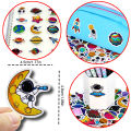 10/100Pcs Cute Stickers Pack Kawaii Space Planet Aesthetic Stationery Supplies Office School Scrapbooking Supplies Korean Paper. 