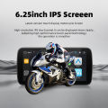 EKIY 6.25" Portable Digital Motorcycle Dashboard Navigation Removable Display Screen Wireless CarPlay Moto Android Auto TPMS.