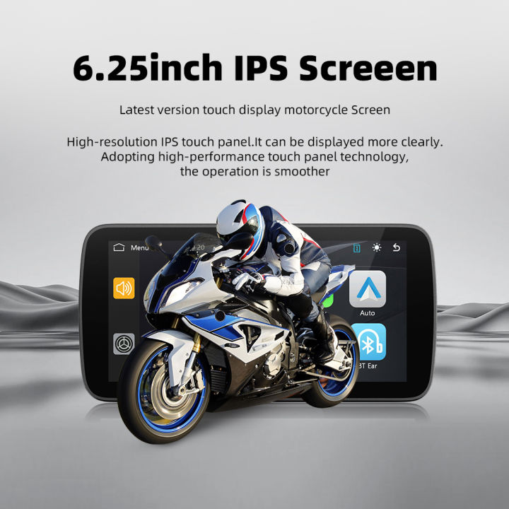 EKIY%206.25"%20Portable%20Digital%20Motorcycle%20Dashboard%20%20Navigation%20Removable%20Display%20Screen%20Wireless%20CarPlay%20Moto%20Android%20Auto%20TPMS%20-%20Image%206