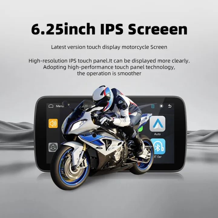 EKIY%206.25"%20Portable%20Digital%20Motorcycle%20Dashboard%20%20Navigation%20Removable%20Display%20Screen%20Wireless%20CarPlay%20Moto%20Android%20Auto%20TPMS%20-%20Image%206
