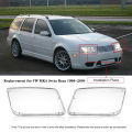 One Pair Transparent Plastic Headlight Headlamp Cover Replacement for VW MK4 Jetta Bora 1998-2004 Plastic Headlight Cover. 