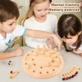 Memory Chess Matching Game: Family Board Games for Kids and Adults, Montessori Preschool Learning Educational Intelligence Toy. 