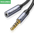 Rocoren AUX Cable 3.5mm Jack Male to Female Audio Extension Speaker Cable Converter for Phone Headphones Laptops Tablets Adapter.